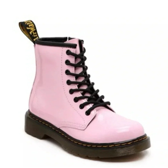 Dr. Martens gir’s 1460 pink ankle patent leather Boot Size 4M - Picture 1 of 11